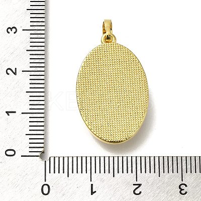 Brass Pave Shell Birth Flower Pendants FIND-I040-04L-1