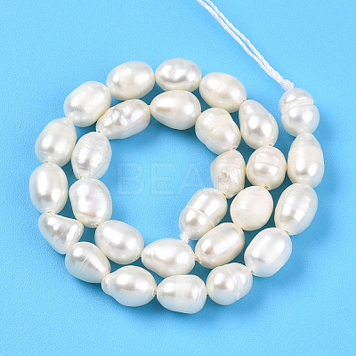 Natural Cultured Freshwater Pearl Beads Strands PEAR-N012-04V-01-1