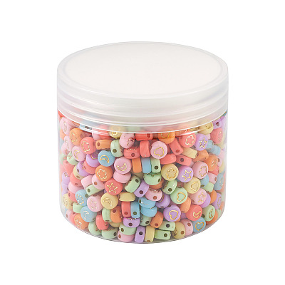 1000Pcs 4 Style Opaque Acrylic Beads MACR-CW0001-07-1