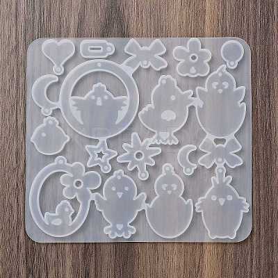 Kitten Earrings Pendants DIY Silicone Mold DIY-Q033-08A-1