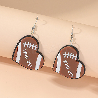 Sport Style Acrylic Dangle Earrings FS-WG67C41-02-1