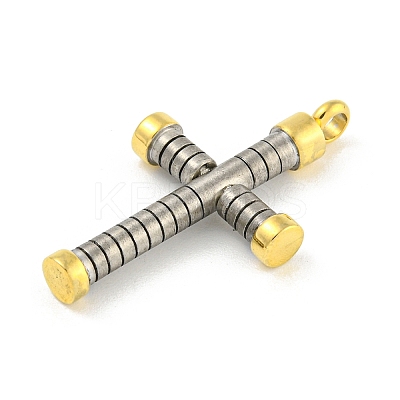 Ion Plating(IP) 304 Stainless Steel Pendants STAS-F307-06G-1