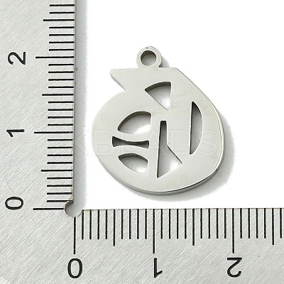 Non-Tarnish 201 Stainless Steel Pendants STAS-B055-01P-G-1