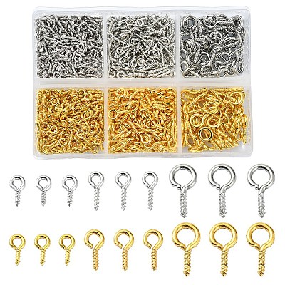 750Pcs Iron Screw Eye Peg Bails IFIN-YW0003-89-1
