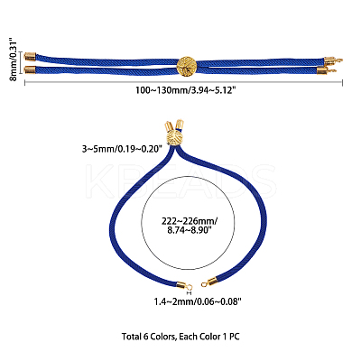 Polyester Cord Bracelet Making BJEW-PH0004-07-1