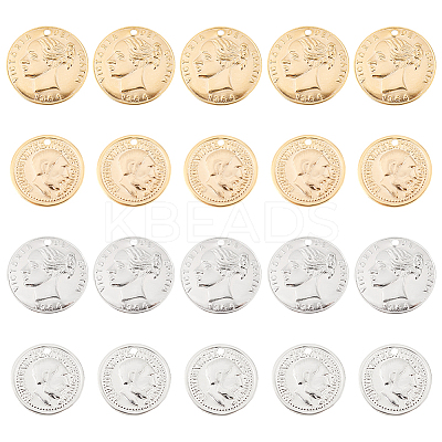 32Pcs 4 Style Brass Charms KK-BC0009-53-1
