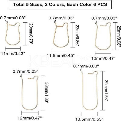 304 Stainless Steel Hoop Earring Findings STAS-UN0016-77-1