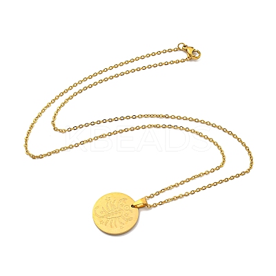 Constellation Pendant Necklaces NJEW-S422-04G-08-1