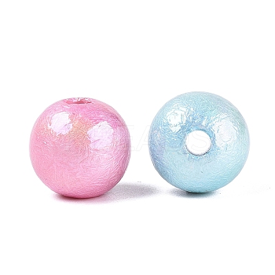 Luminous UV Plating Opaque Acrylic Beads OACR-Q204-14-1