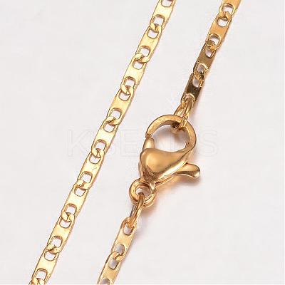 304 Stainless Steel Necklace MAK-K062-11B-G-1