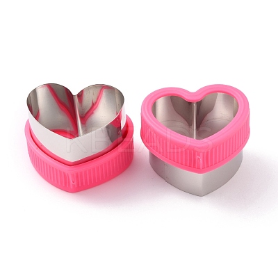 430 Stainless Steel Heart Shaped Cookie Candy Food Cutters Molds DIY-I076-07P-1