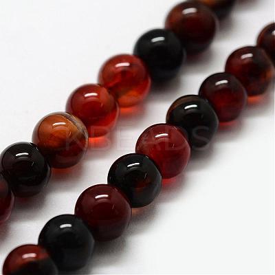Natural Agate Beads Strands G-F417-07-10mm-1