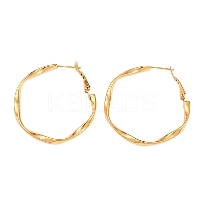 304 Stainless Steel Hoop Earrings EJEW-I320-25G-01-1