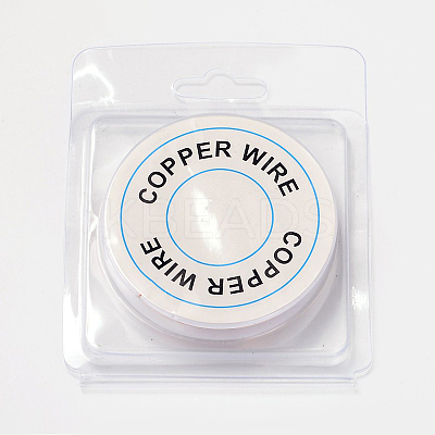 Round Copper Jewelry Wire X-CW0.4mm007-1