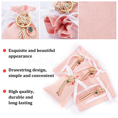 Rectangle Polyester Packing Pouches Drawstring Bags ABAG-AB00010-1