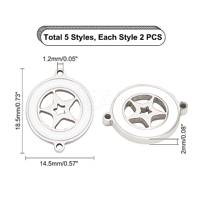 304 Stainless Steel Enamel Links Connectors STAS-UN0020-08P-1