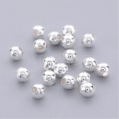 Brass Smooth Round Beads EC400-1S-1