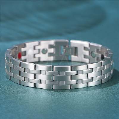 304 Stainless Steel Panther Chain Watch Band Bracelets JB675A-1