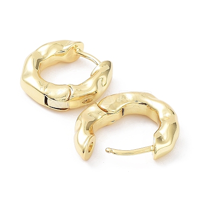 Rack Plating Brass Hoop Earrings EJEW-B027-19G-1