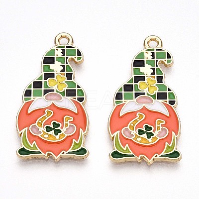 Alloy Enamel Pendants ENAM-T022-01B-1