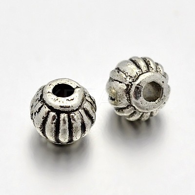 Tibetan Style Alloy Lantern Spacer Beads PALLOY-E381-06AS-NR-1