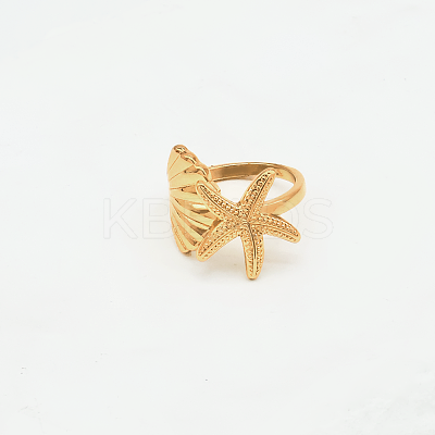 Brass Cuff Open Rings for Women IE5954-1-1