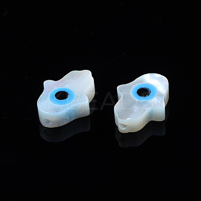 Natural White Shell Mother of Pearl Shell Beads SSHEL-N034-57B-A-1
