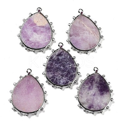 Natural Mixed Stone Pendants G-D072-01P-1