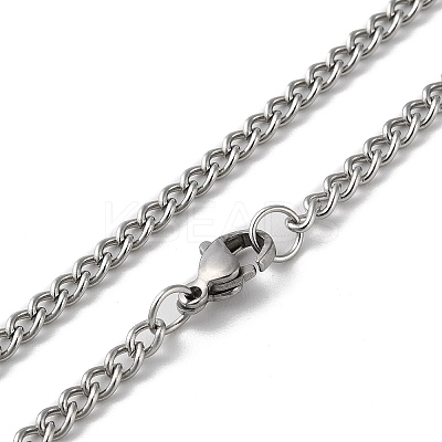 Non-Tarnish 304 Stainless Steel Double Layer Pendant Necklaces LS-NJEW-D047-04P-1