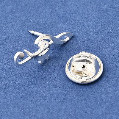 Musical Note Lapel Pin Backs JEWB-K035-02B-S-1