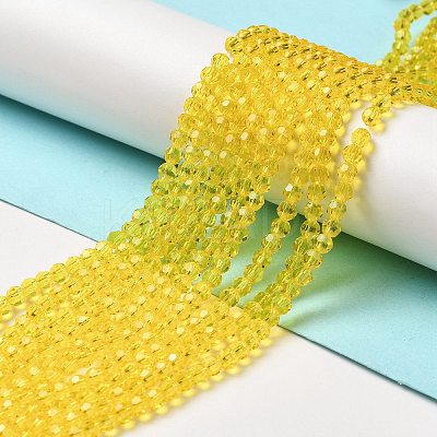 Transparent Glass Beads Strands EGLA-A035-T4mm-D03-1