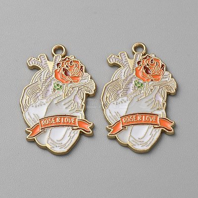 Alloy Enamel Pendants FIND-CJC0011-26B-1