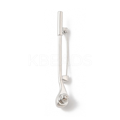 Golf Club Alloy Cubic Zirconia Brooches LS-JEWB-M050-01P-01-1