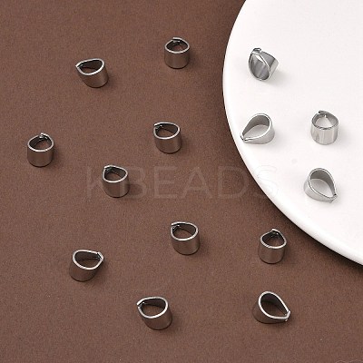 Tarnish Resistant 304 Stainless Steel Snap on Bails LS-X-STAS-R065-34-1