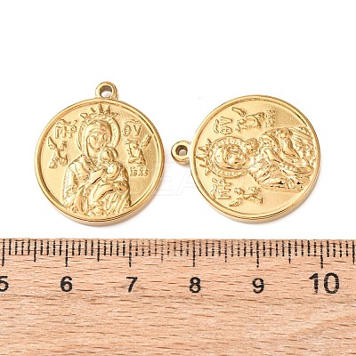 304 Stainless Steel Pendants STAS-G385-07G-1