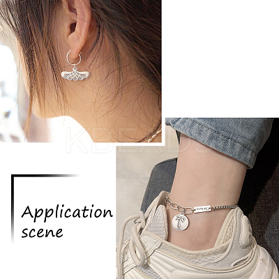 20Pcs 10 Style 304 Stainless Steel Pendants STAS-FW0001-28-1
