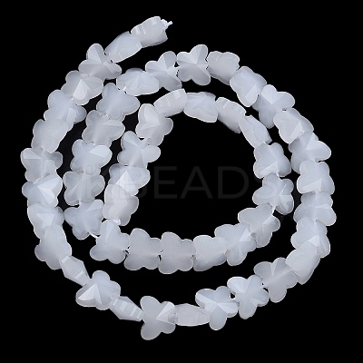 Imitation Jade Glass Beads Strands EGLA-L045-I-A08-1