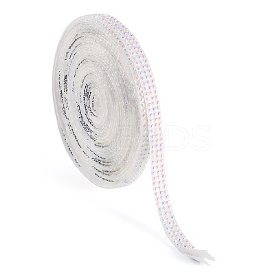 3 Yards Resin Self Adhesive Sewing Trim Hotfix Rhinestone Tape DIY-TA0013-15B-1