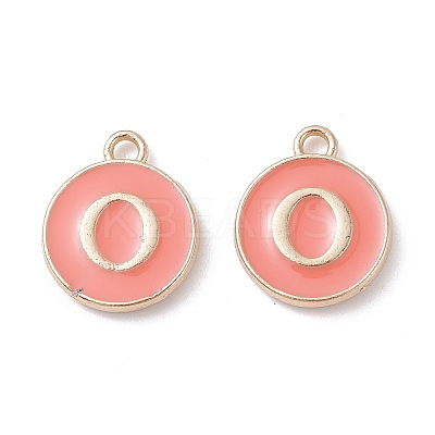 (Defective Closeout Sale Border damaged) Golden Plated Alloy Enamel Charms ENAM-XCP0001-20O-1