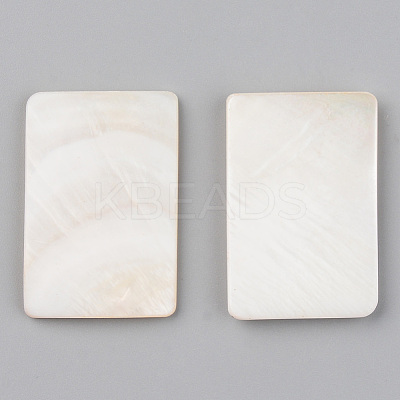 Natural Freshwater Shell Cabochons SHEL-S276-105B-1