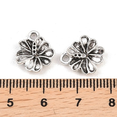 Tibetan Style Alloy Flower Charms PALLOY-A024-20AS-1-1