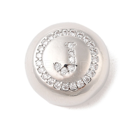 Rack Plating Brass & Cubic Zirconia Pendants KK-Z047-07P-J-RS-1