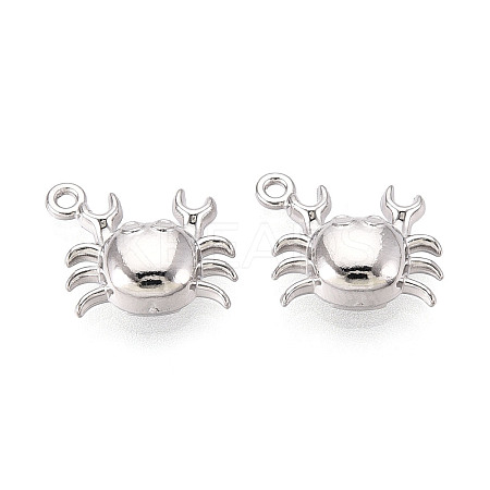304 Stainless Steel Crab Charms STAS-T069-36P-1