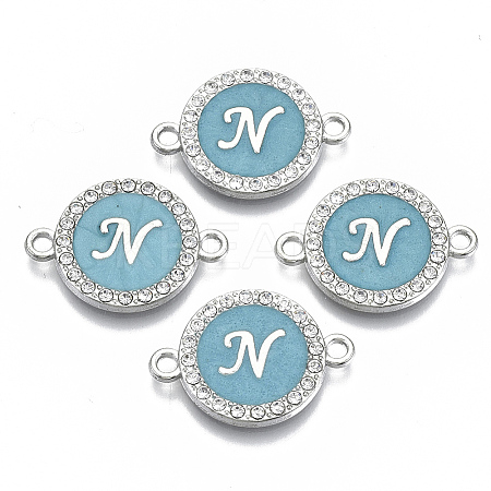 Alloy Enamel Links Connectors ENAM-TAC0003-01S-06N-1