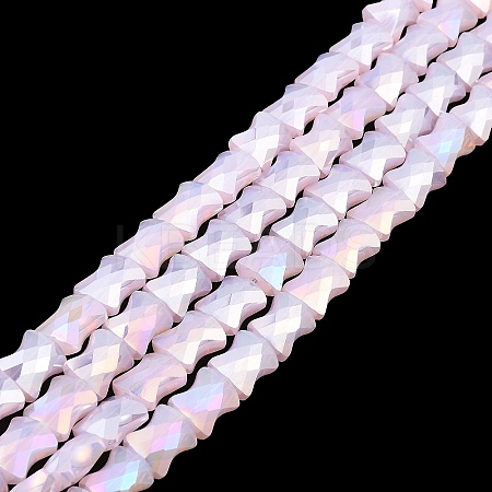 AB Color Plate Glass Beads Strands EGLA-P051-06A-C01-1