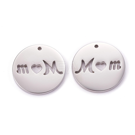 Non-Tarnish Mother's Day 304 Stainless Steel Pendants LS-STAS-F261-05P-1