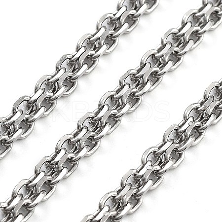 Non-Tarnish 304 Stainless Steel Cable Chain CHS-H026-07B-P-1