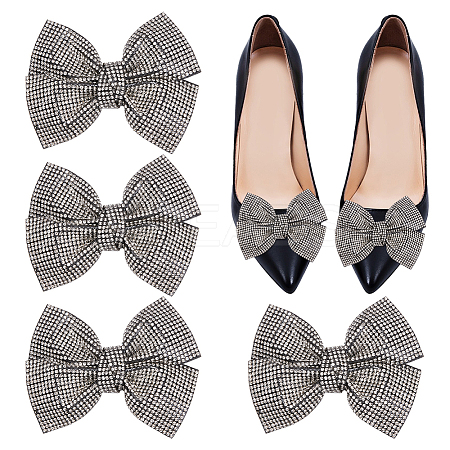 4Pcs Rhinestone Shoe Buckle Clips FIND-FG0003-13A-1