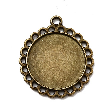 Tibetan Style Pendant Cabochon Settings LS-TIBE-21668-AB-NR-1