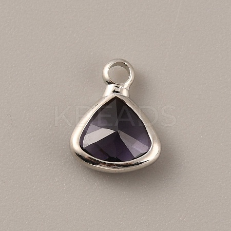 Faceted Glass Pendants GLAA-WH0030-13P-02-1